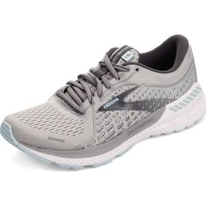 Brooks Ghost 13 Womens Running Shoes Grey White 1203381B051 Size 9 Medium B